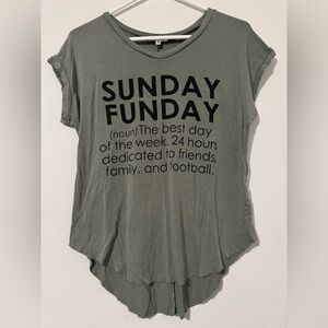 Messy Bun Just Chillin’ “Sunday Funday" Top
